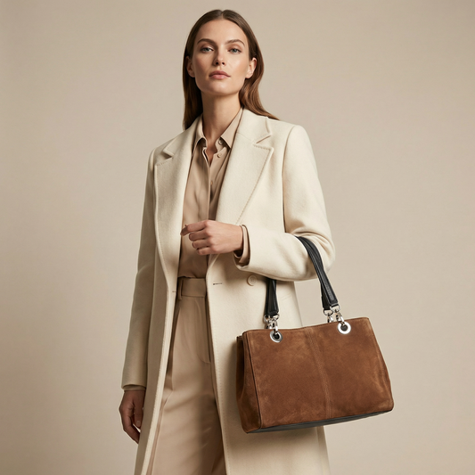The Mayfair Shoulder (Tan Suede)
